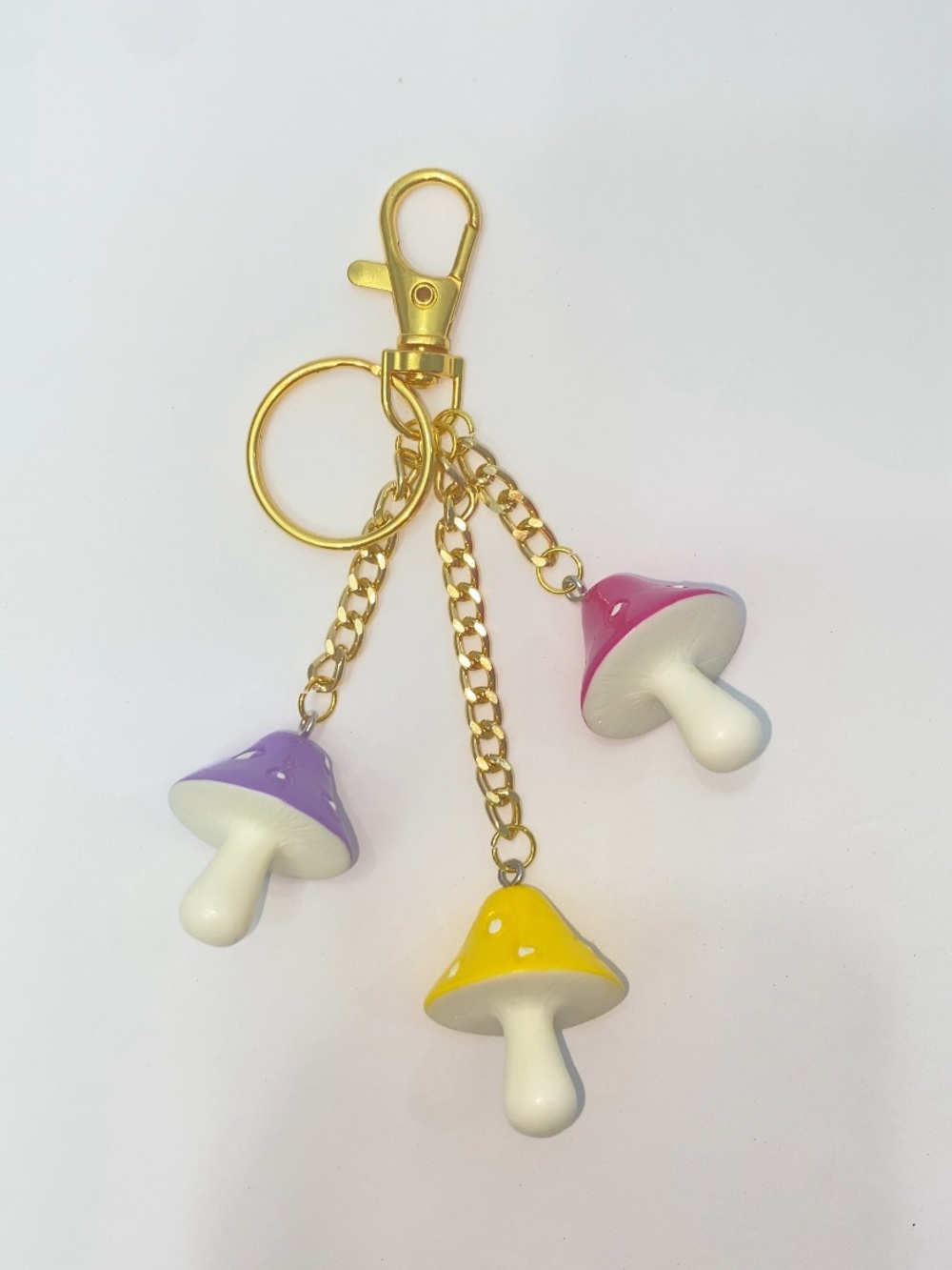 Mushroom Charm Keychain - Picture 2 of 2